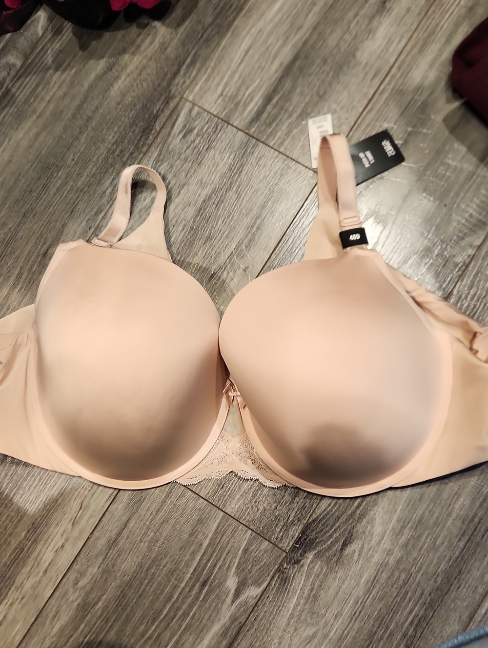 NWT Torrid Curve Classic Nude Smooth Push Up T-Shirt Bra  w/Light Padding Sz 48D